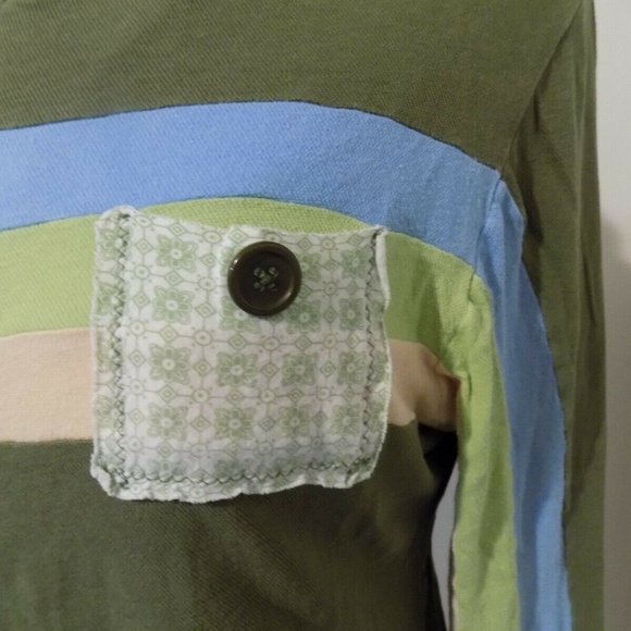 FREE PEOPLE Striped Light Jacket, Jr. Large - Picture 3 of 4